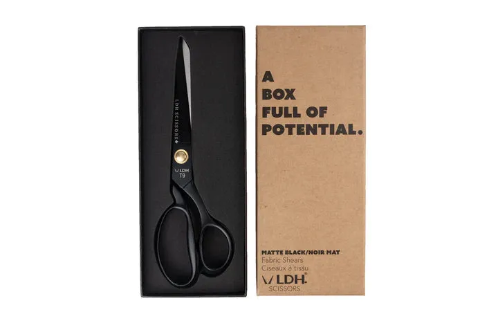 LDH Matte Black Fabric Shears - 9.5"