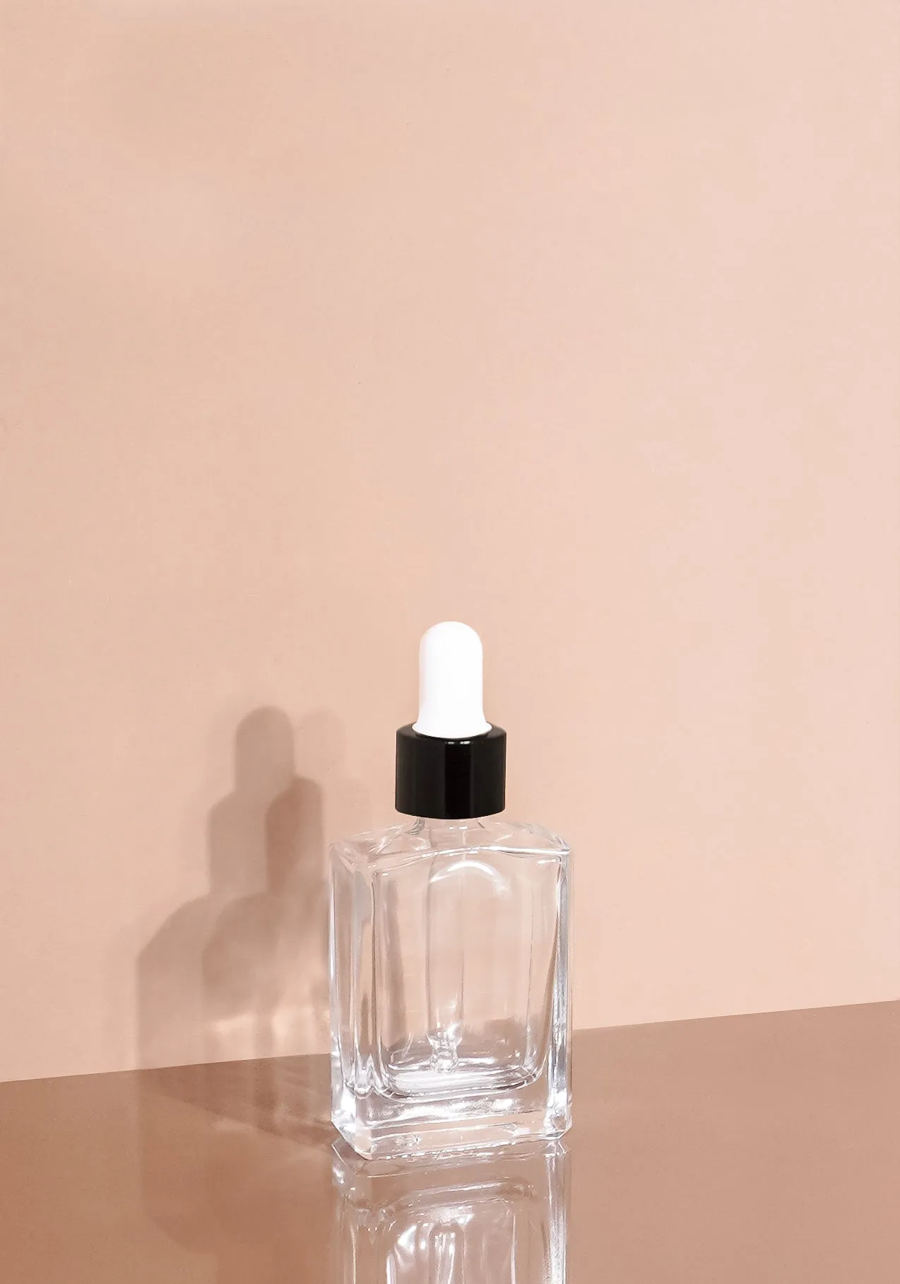 Lily Glass Bottle | Clear | White Rubber Dropper