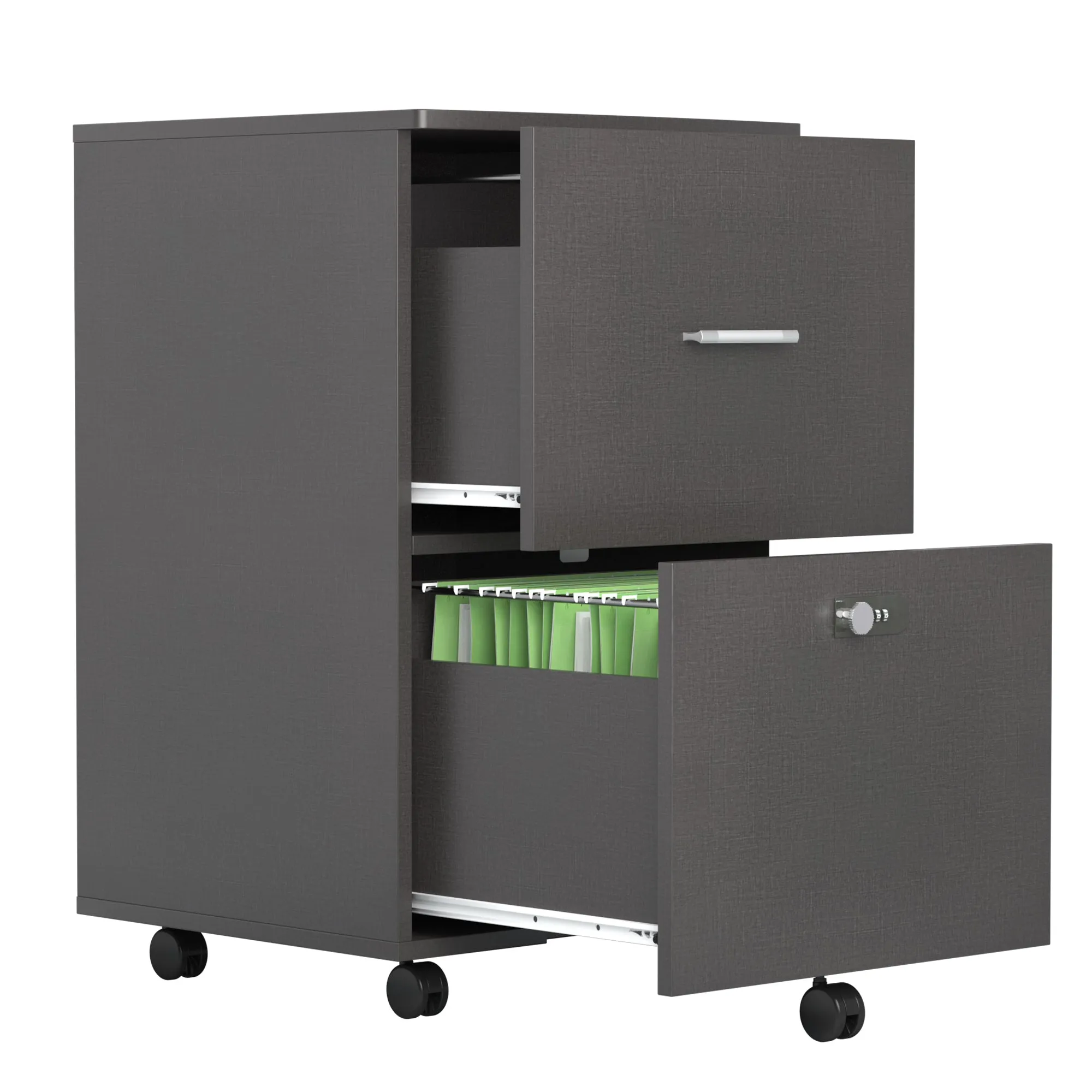 Lock Box File Cabinet - Dark Grey