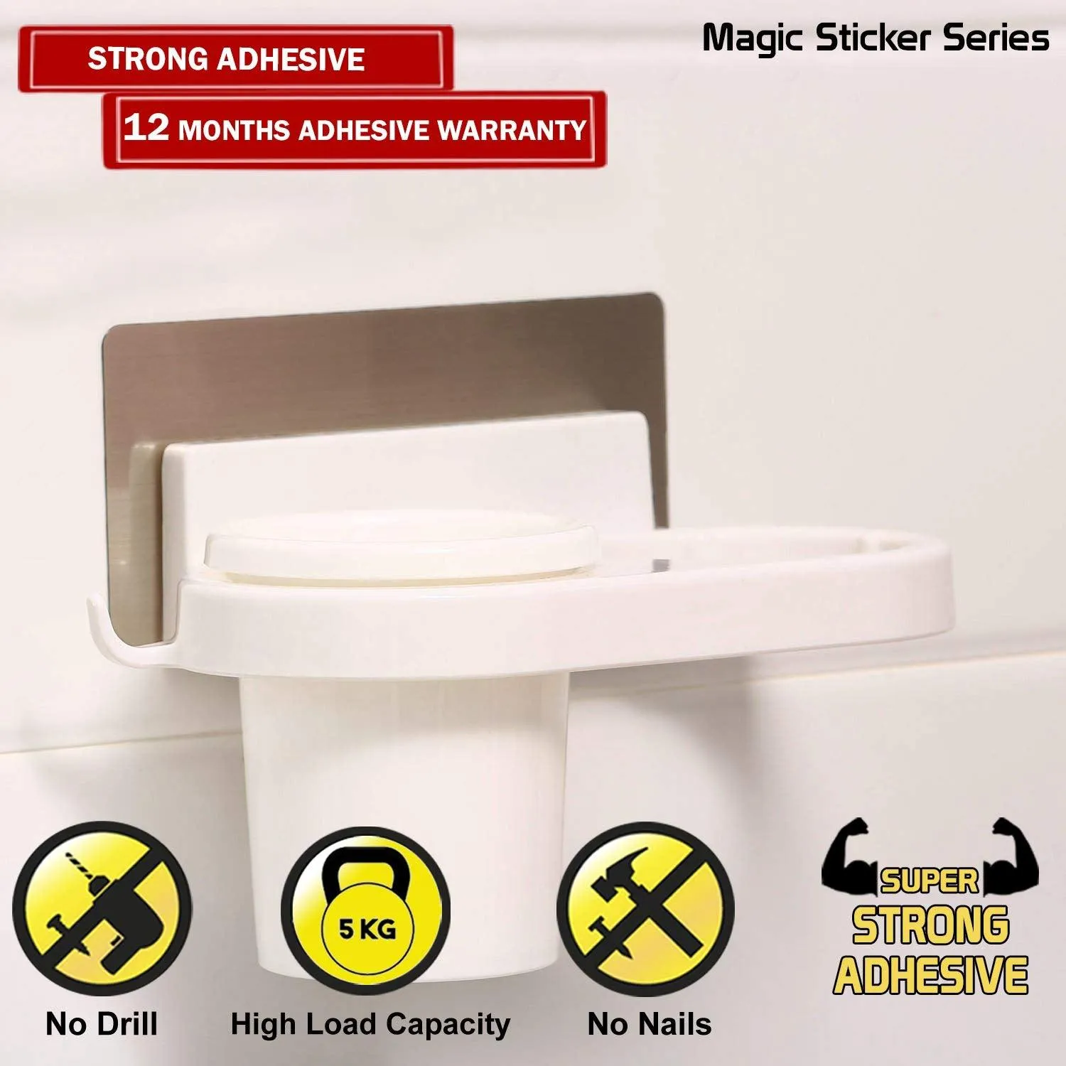 Magic Sticker Series No Drill Hair Dryer Holder