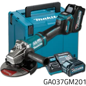 Makita GA037GM201 40V Cordless Angle Grinder XGT