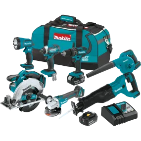 Makita XT706 18 Volt LXT 7-Tool Cordless Combo Kit