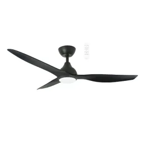 Martec Avoca DC 1220mm Ceiling Fan with LED Light Matt Black