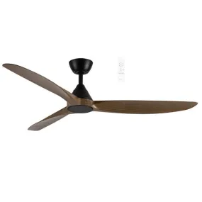 Martec Seaforth DC 1420mm Ceiling Fan Matt Black/Teak