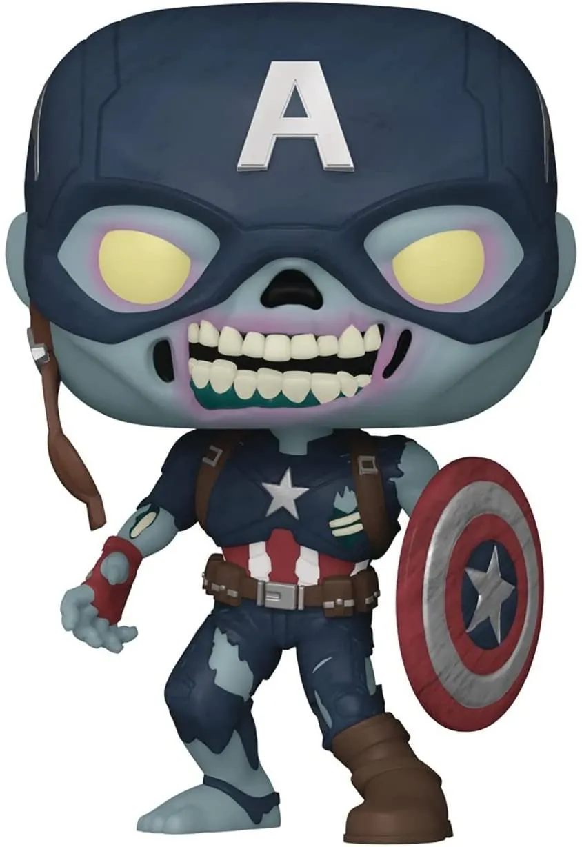 Marvel: What If? - Zombie Captain America Funko Pop! (Bundled with Box Protector)