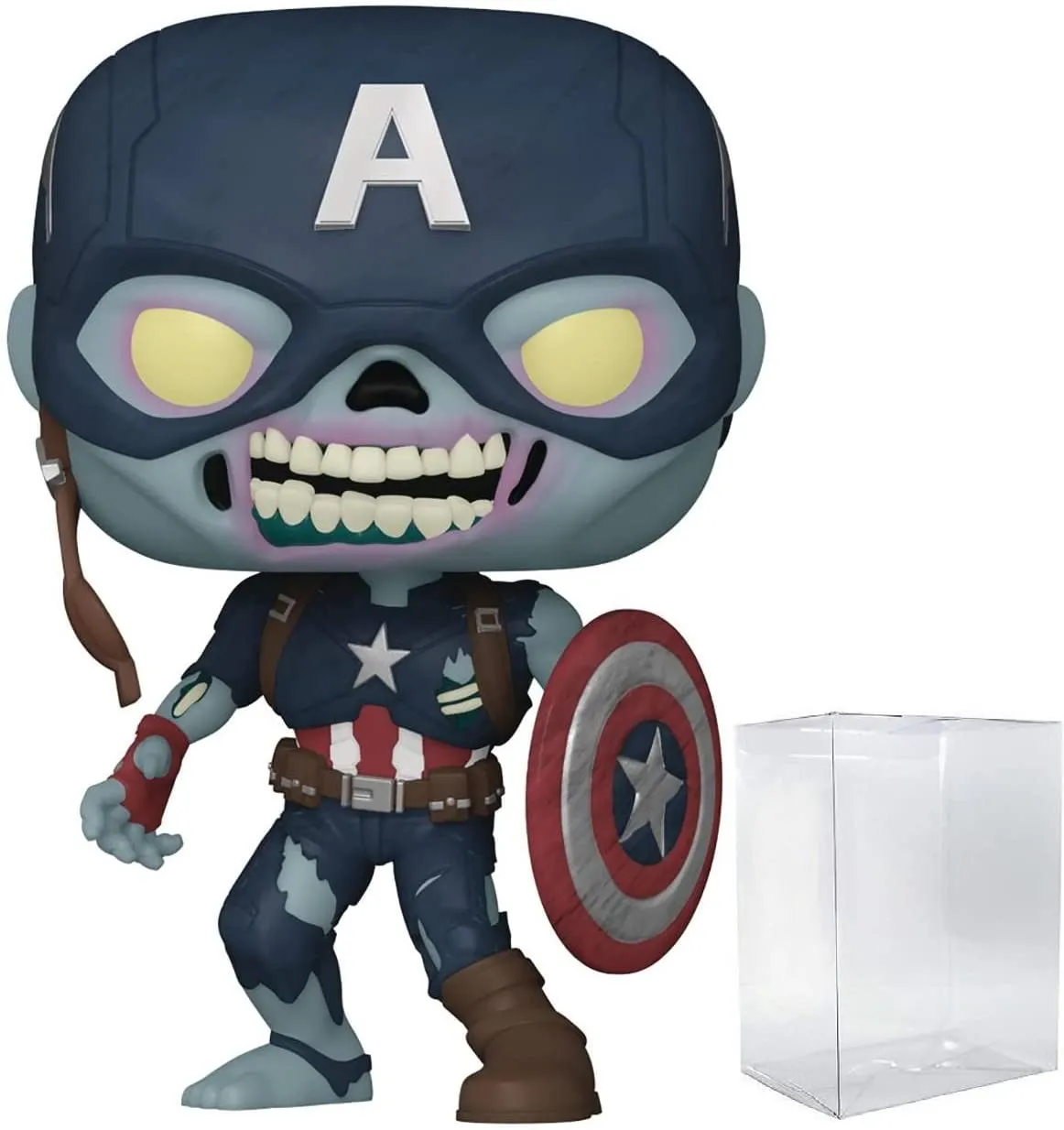 Marvel: What If? - Zombie Captain America Funko Pop! (Bundled with Box Protector)