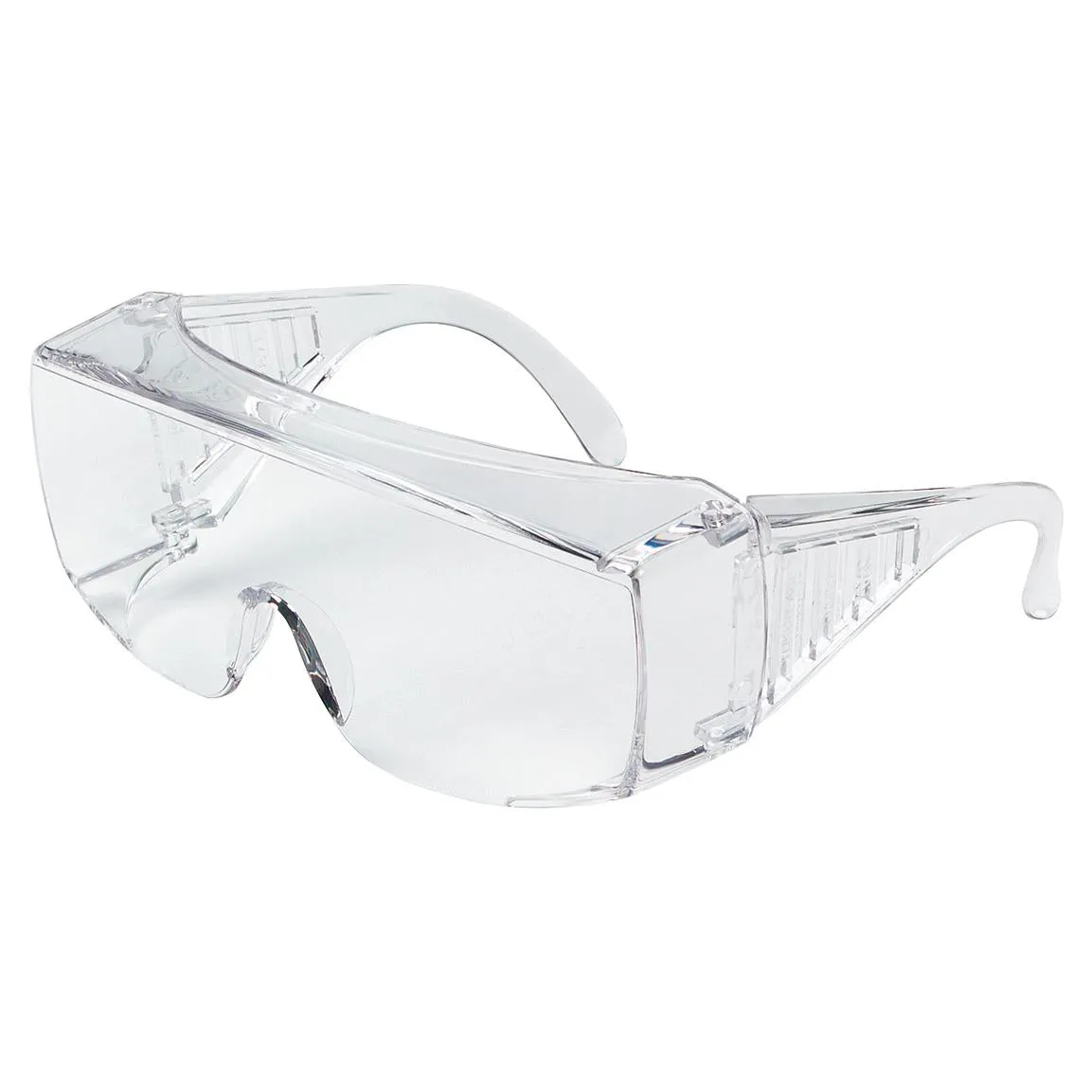 MCR Safety 98 Safety Glasses - Clear Uncoated Lens - Fits Over Prescription Glasses - 9800XL