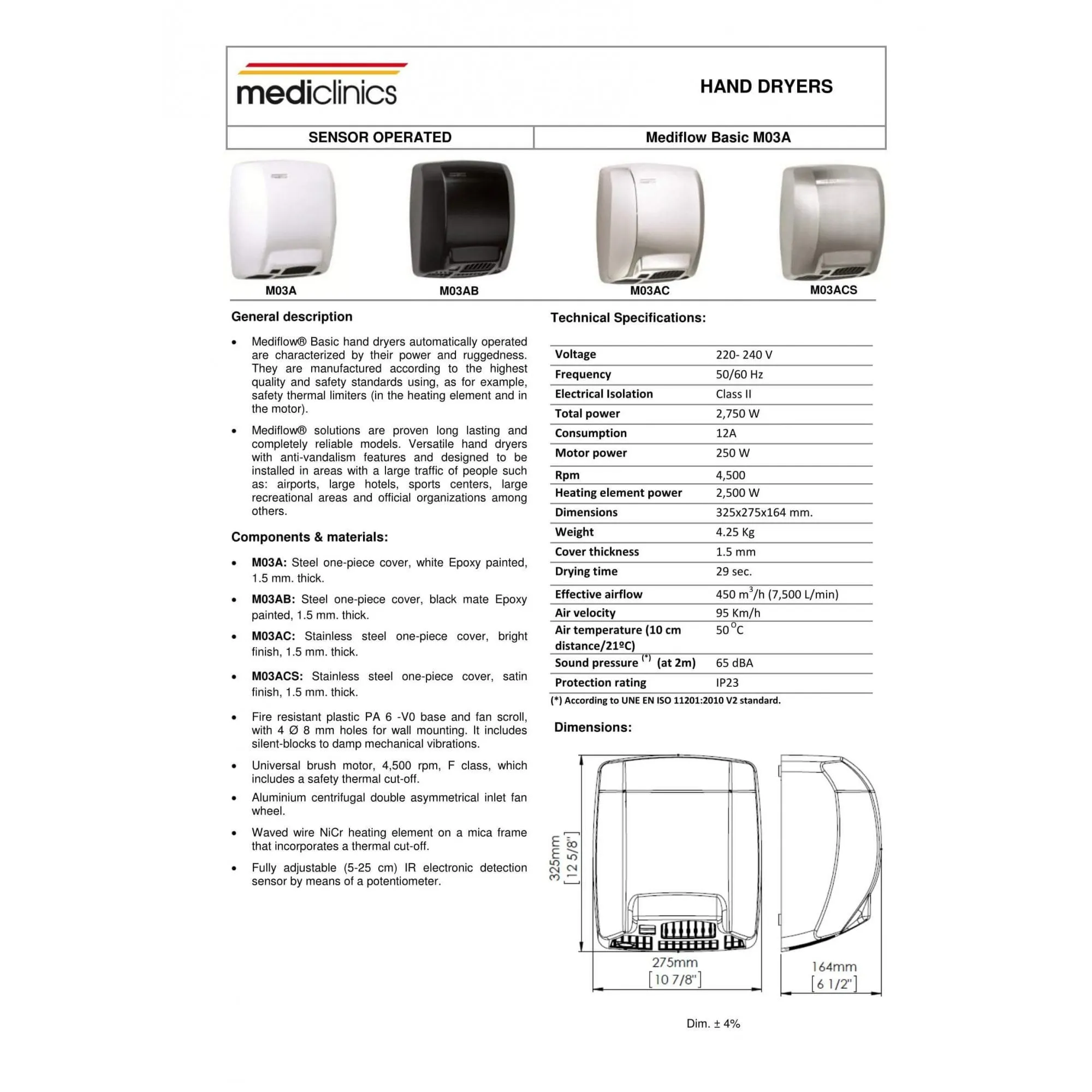 Mediflow® Hand Dryer