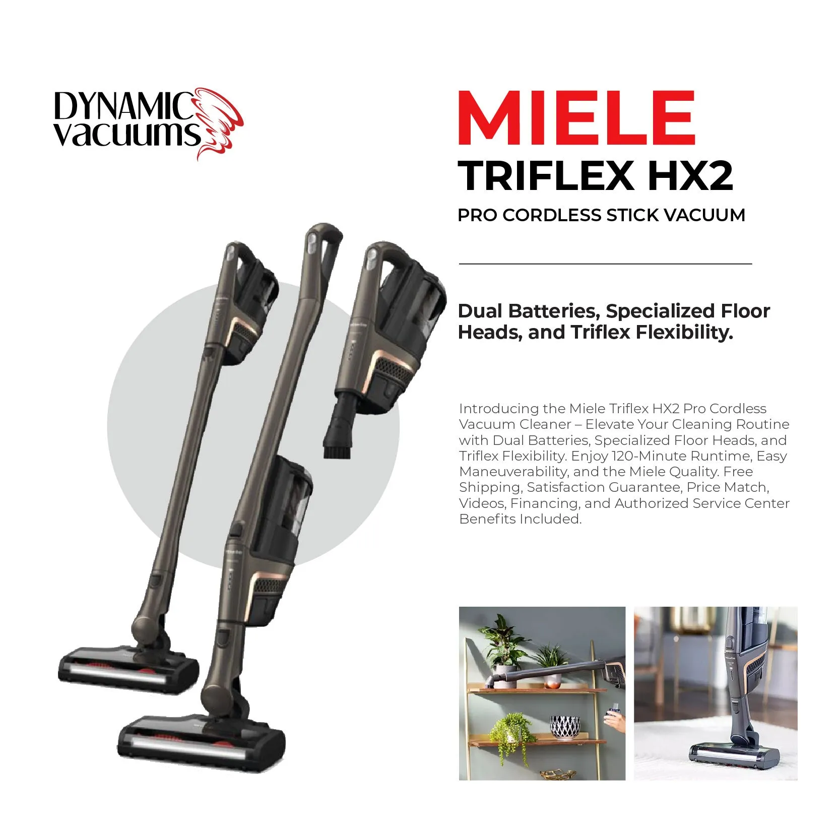 Miele Triflex HX2 Pro Cordless Stick Vacuum