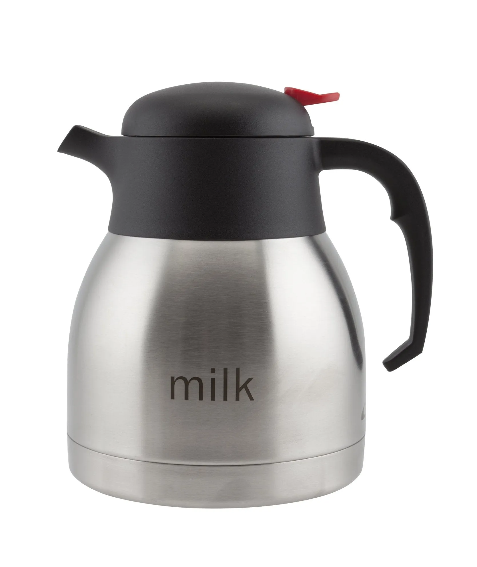 Milk Inscribed St/St Vacuum Push Button Jug