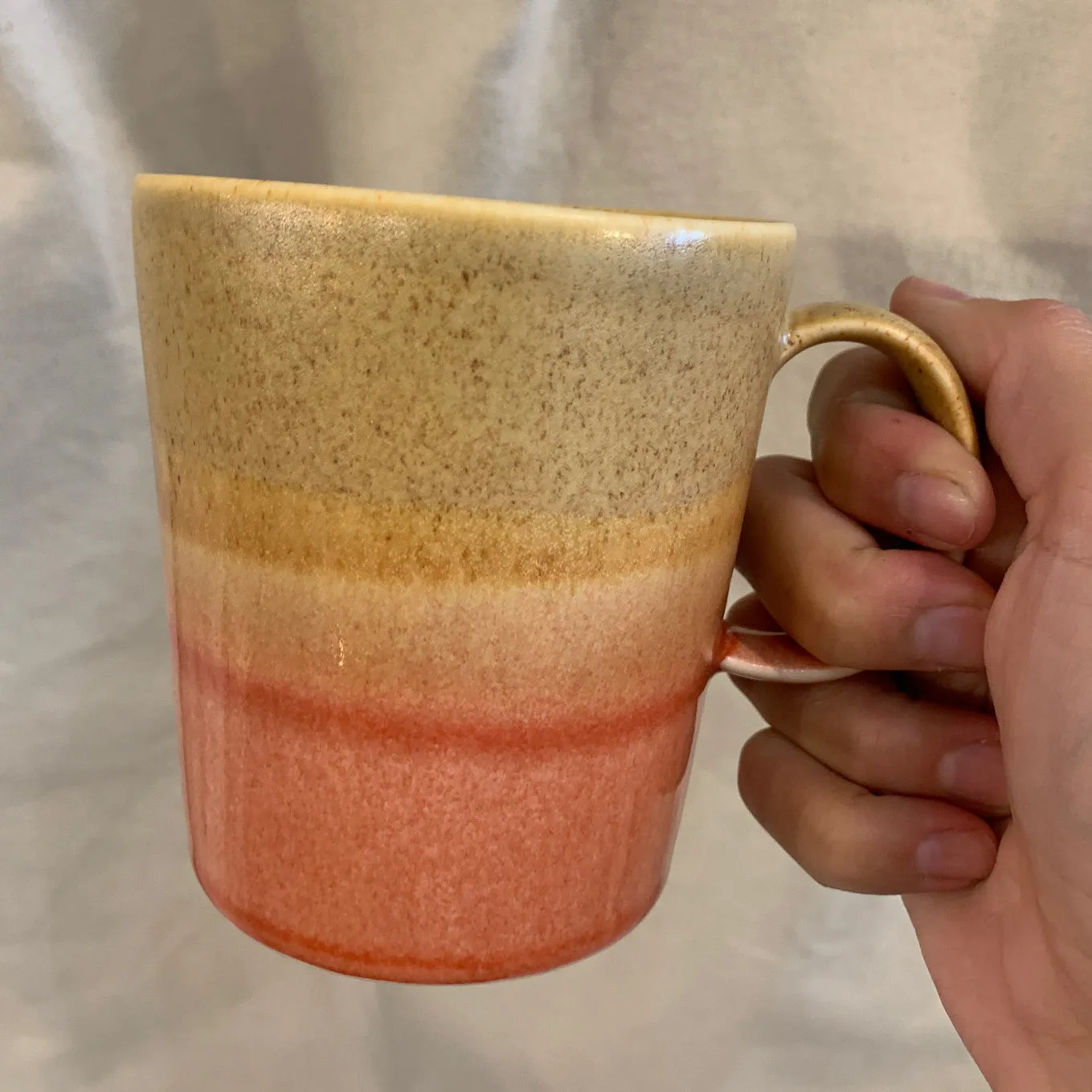 Multi Colored Mug Yellow Orange