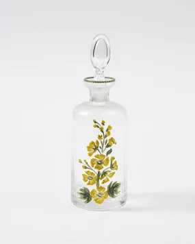 Murano Primrose Hand-Painted Oil Bottle Yellow