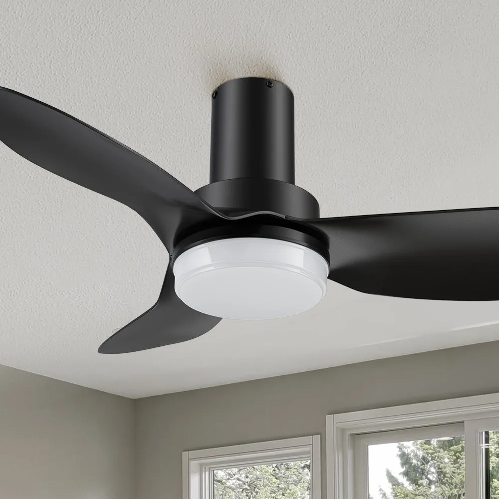 Nefyn Flush Mount Fan with LED Light and Rmote control 36 inch