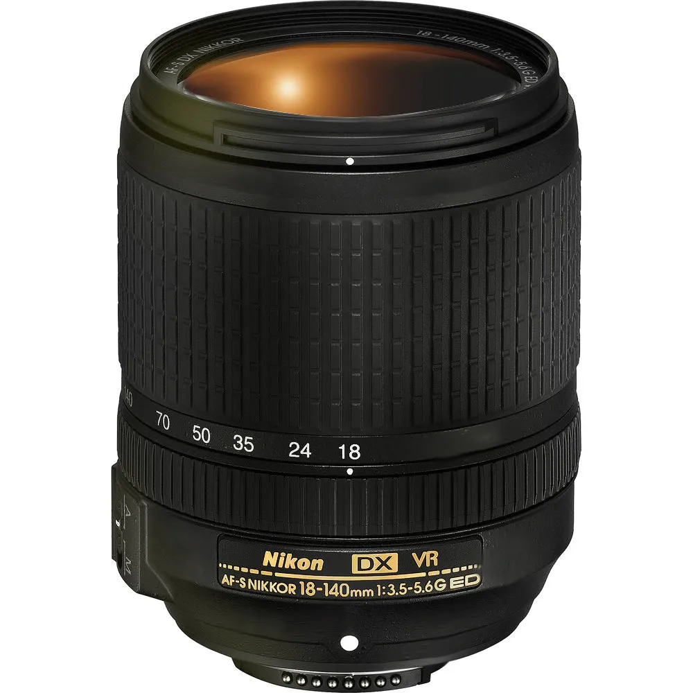 Nikon AF-S DX NIKKOR 18-140mm f/3.5-5.6G ED VR Lens with Accessory Kit For Nikon DSLR Cameras