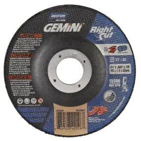 Norton Gemini Depressed Center Cut-Off Wheel, 4-1/2" x .045" 66252842026 - Pack/25