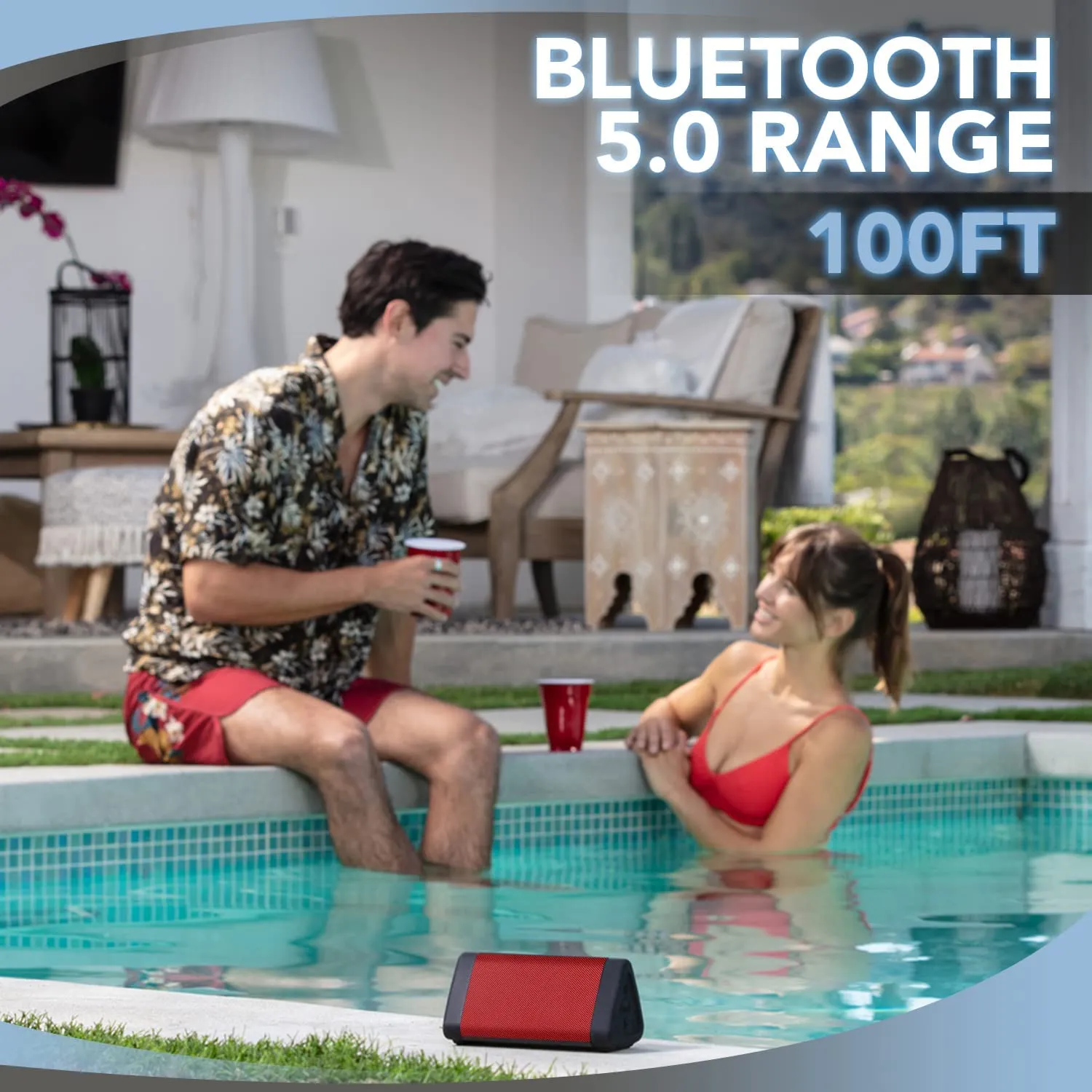 Oontz Upgraded Angle 3 Bluetooth Speaker 100 Foot Range