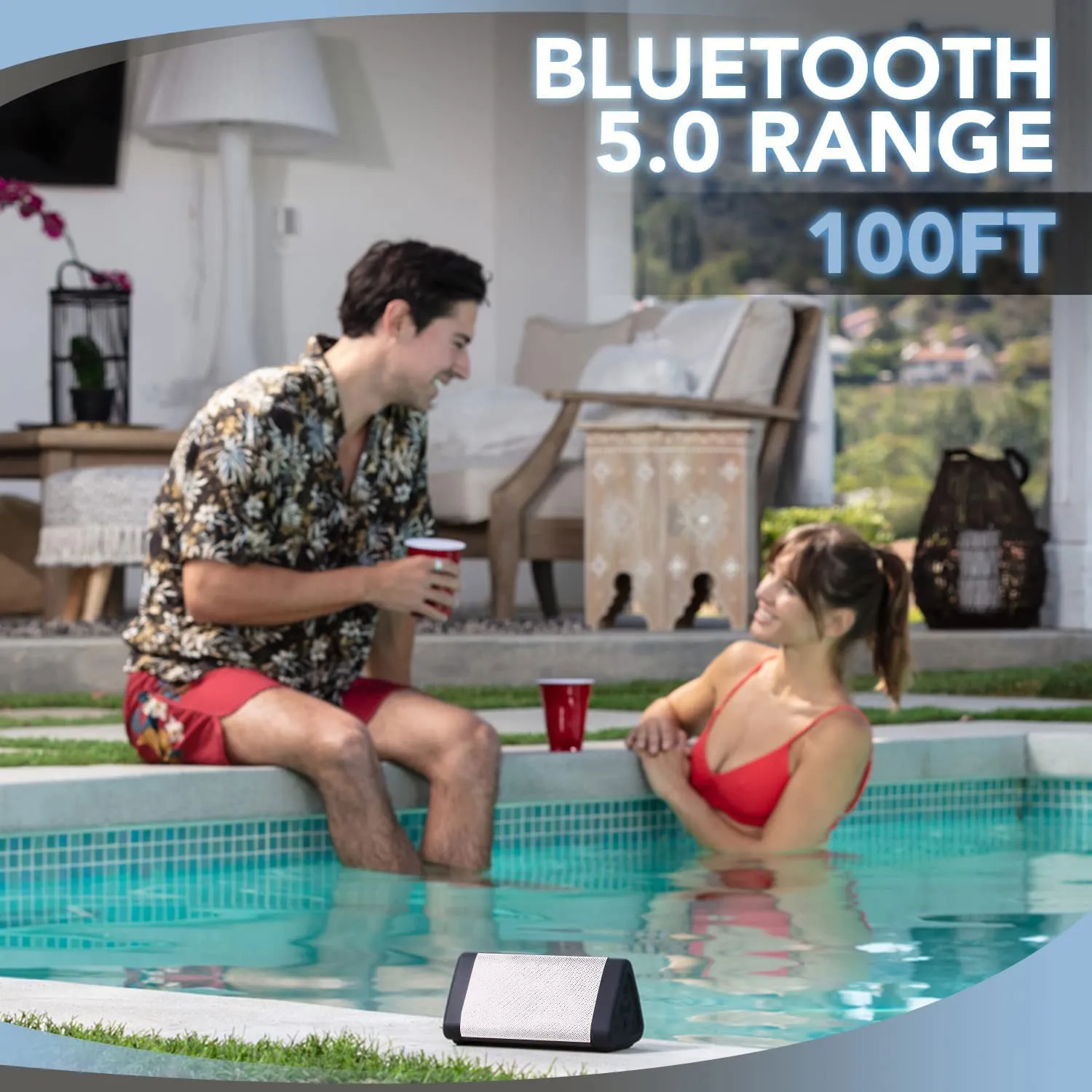 Oontz Upgraded Angle 3 Bluetooth Speaker 100 Foot Range