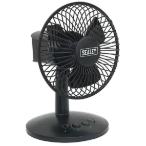 Oscillating USB Desk Fan 3-Speed 6"