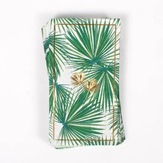 Palm Fans Paper Guest Towels