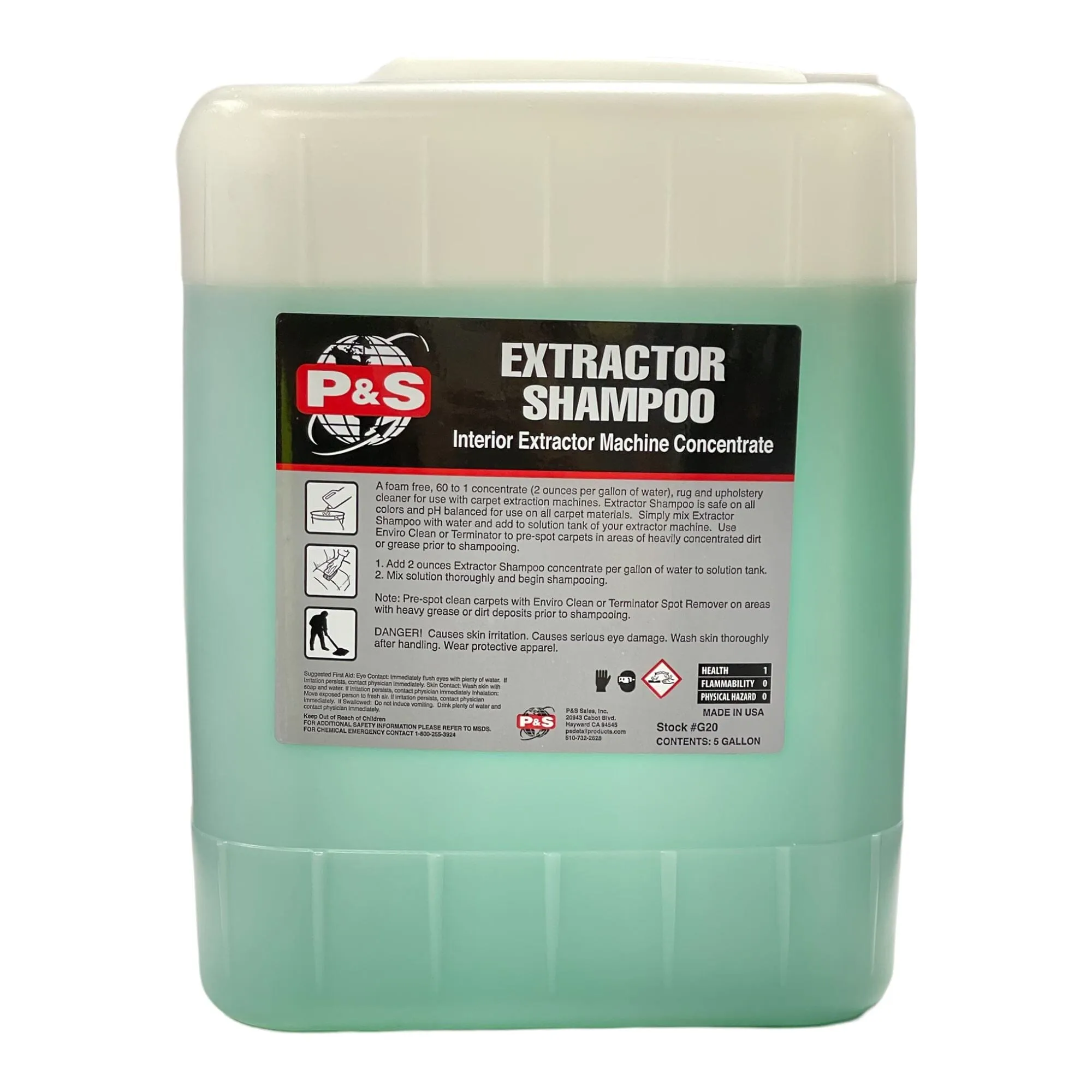 P&S Extractor Shampoo Concentrate 5 Gallon