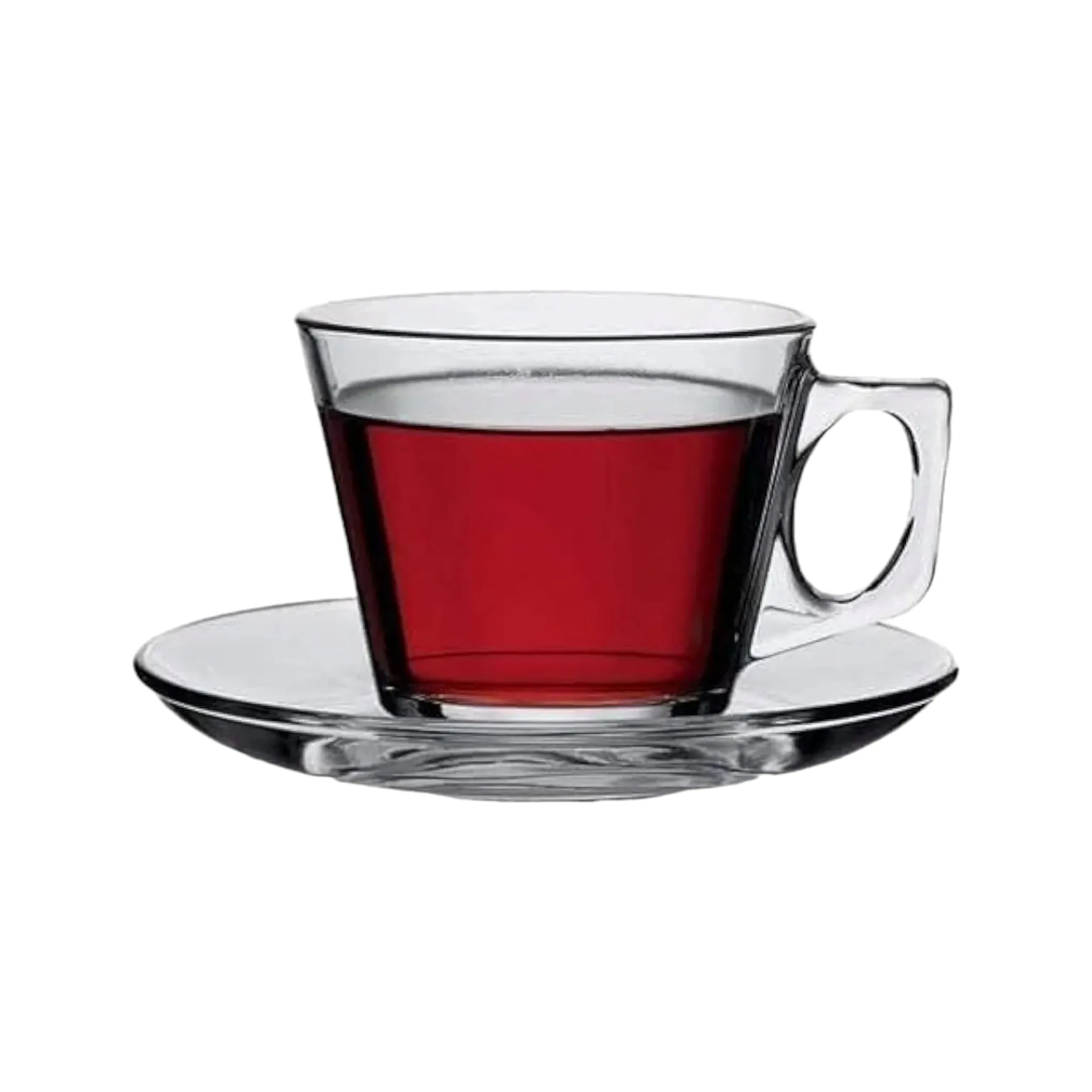 Pasabahce Vela Espresso-Tea Cup & Saucer 80ml 6pack