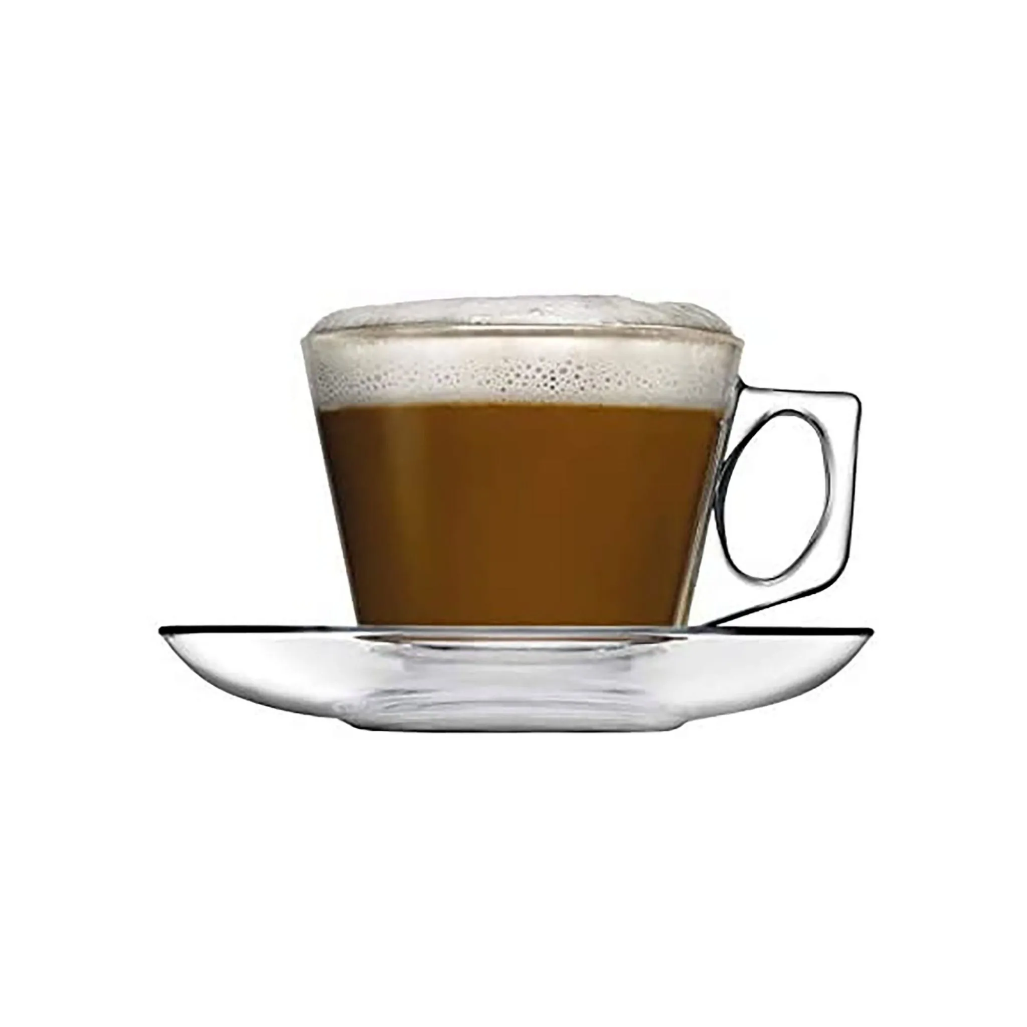 Pasabahce Vela Espresso-Tea Cup & Saucer 80ml 6pack