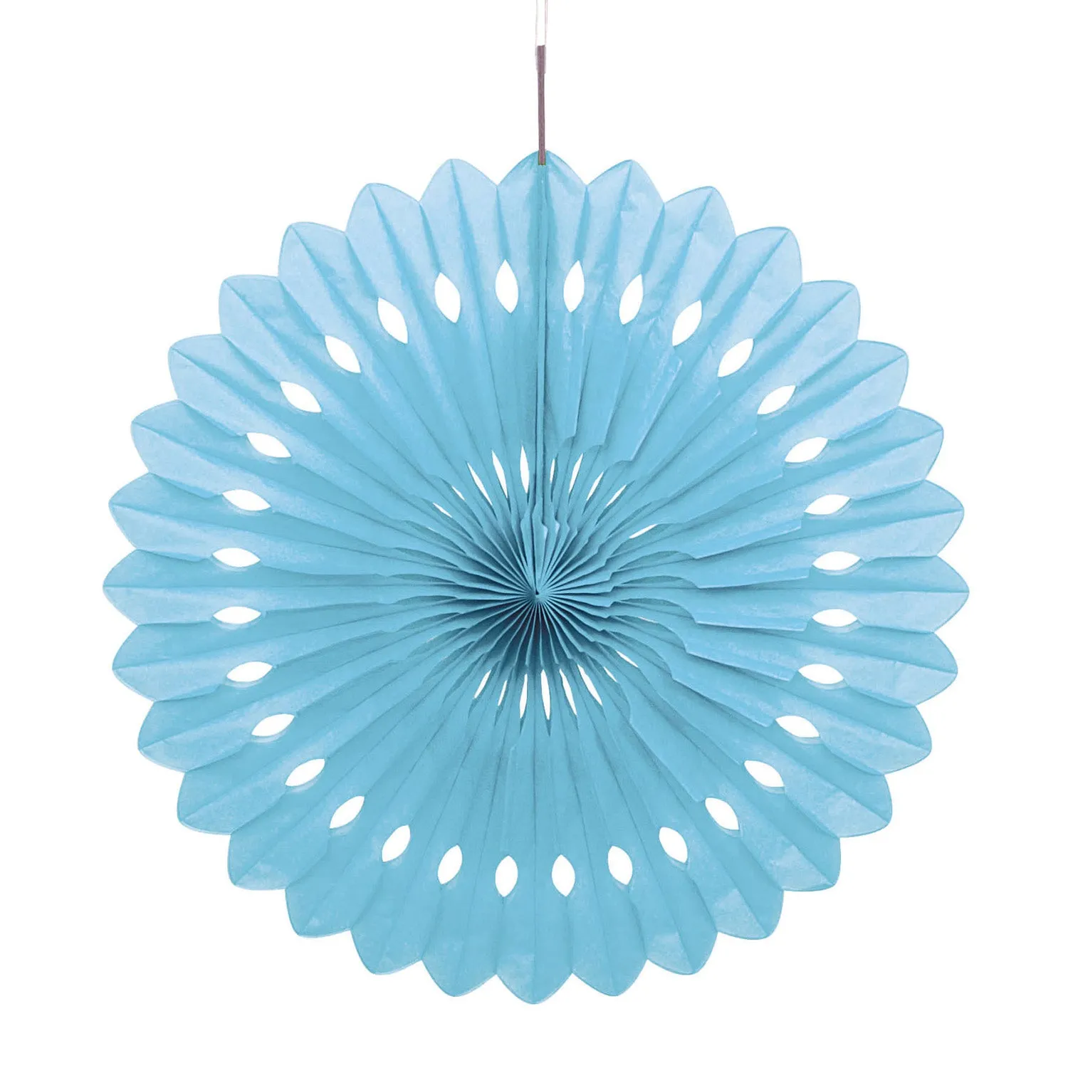 Pastel Blue Decorative Fan 40cm