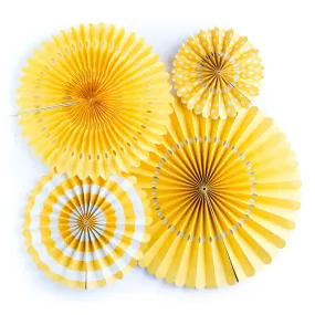 PGB204- Basics Party Fans-Yellow