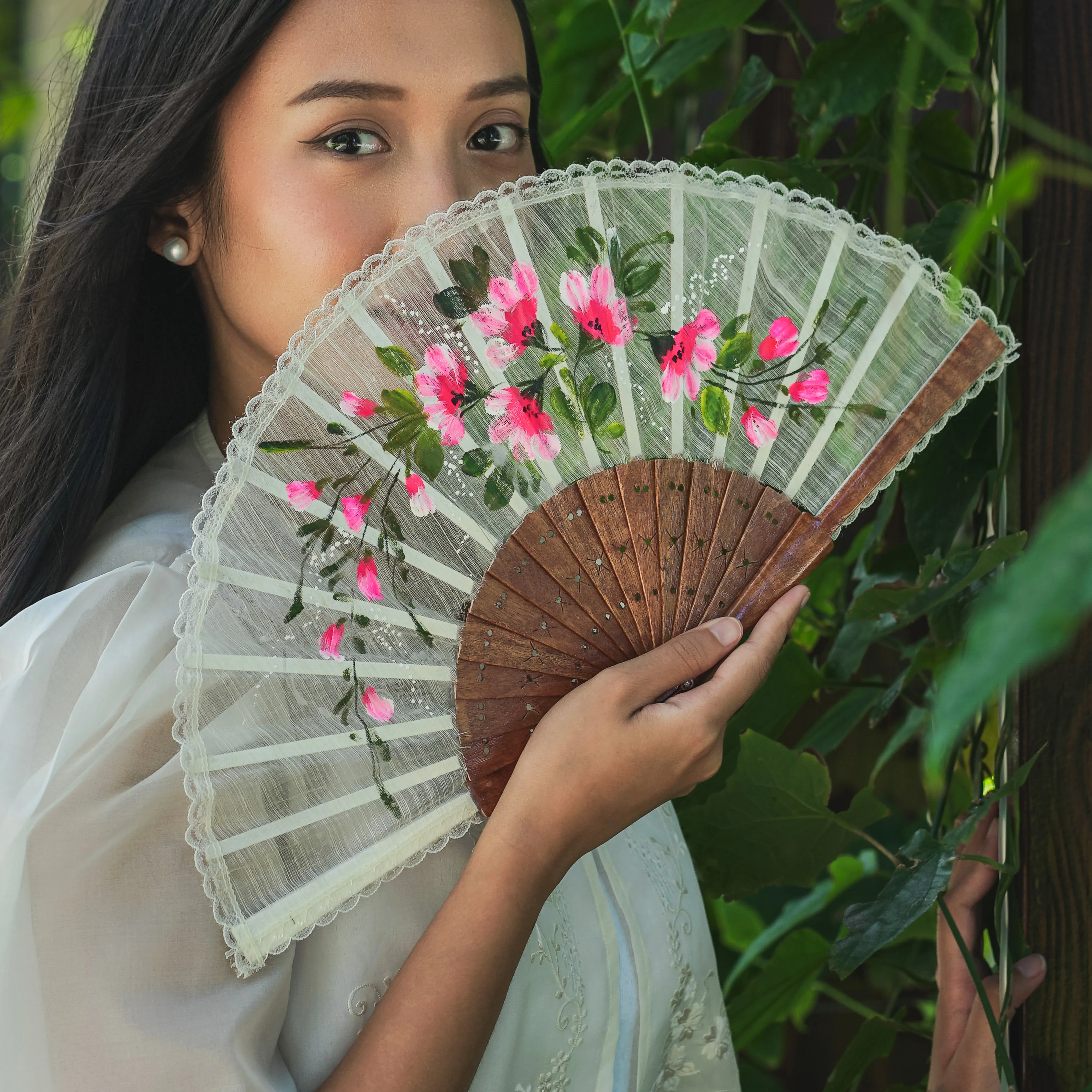 Pina Silk Hand Painted Fans