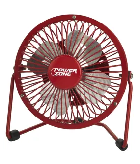 PowerZone FE-20 Personal Mini Fan, Assorted Colors, 4"