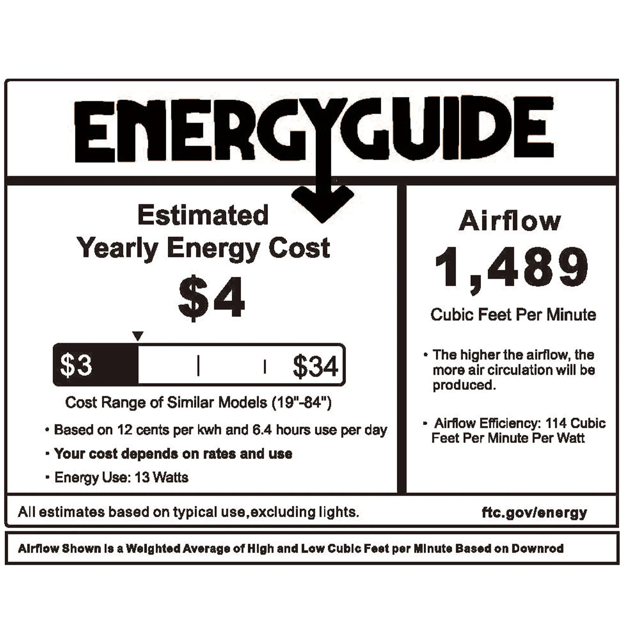 Prescott Low Profile Smart Fan with LED light and Remote 36 Inch