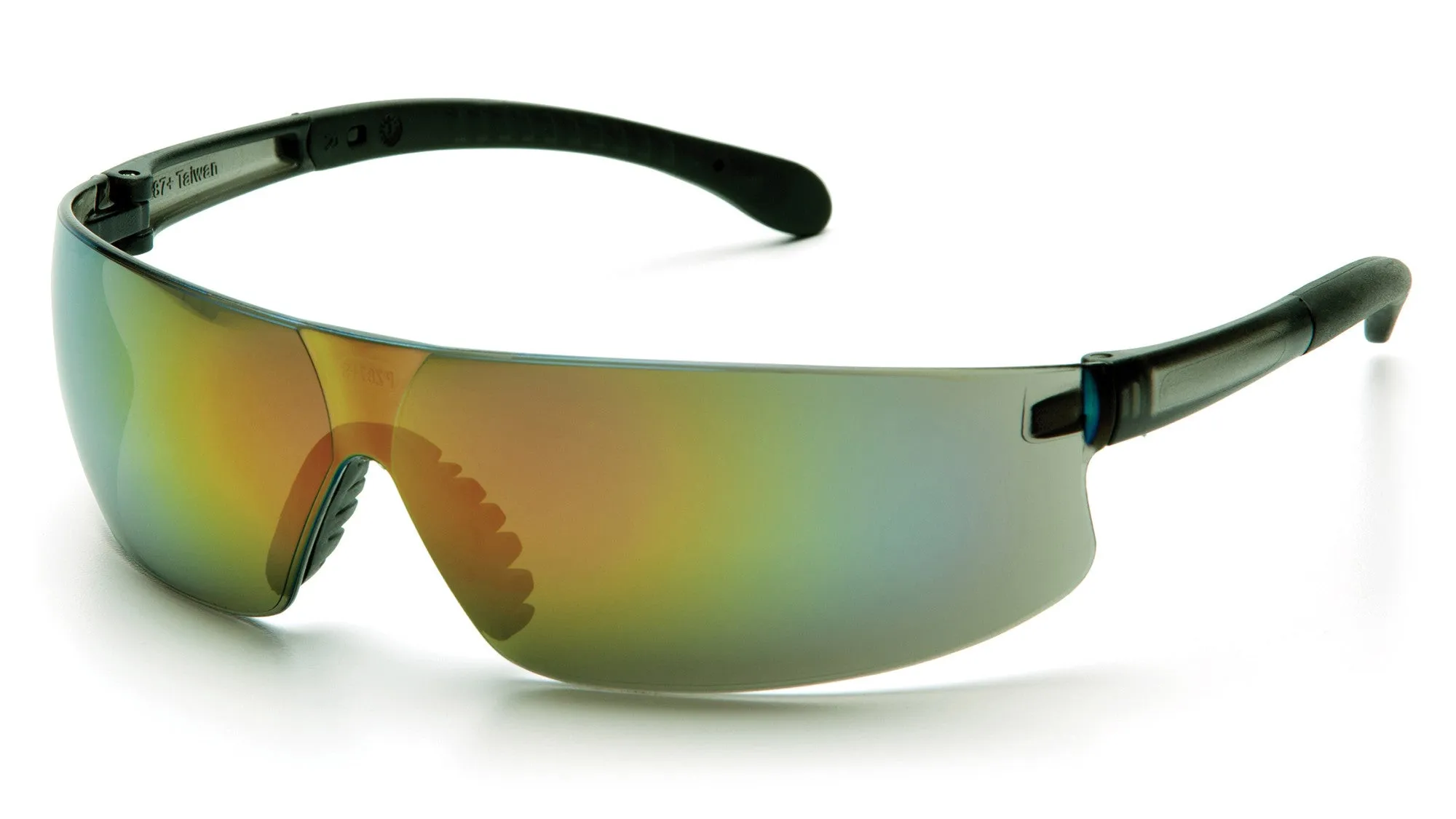 Pyramex S7255S Provoq™ Gray Safety Glasses W/ Multi-color Mirror Lens