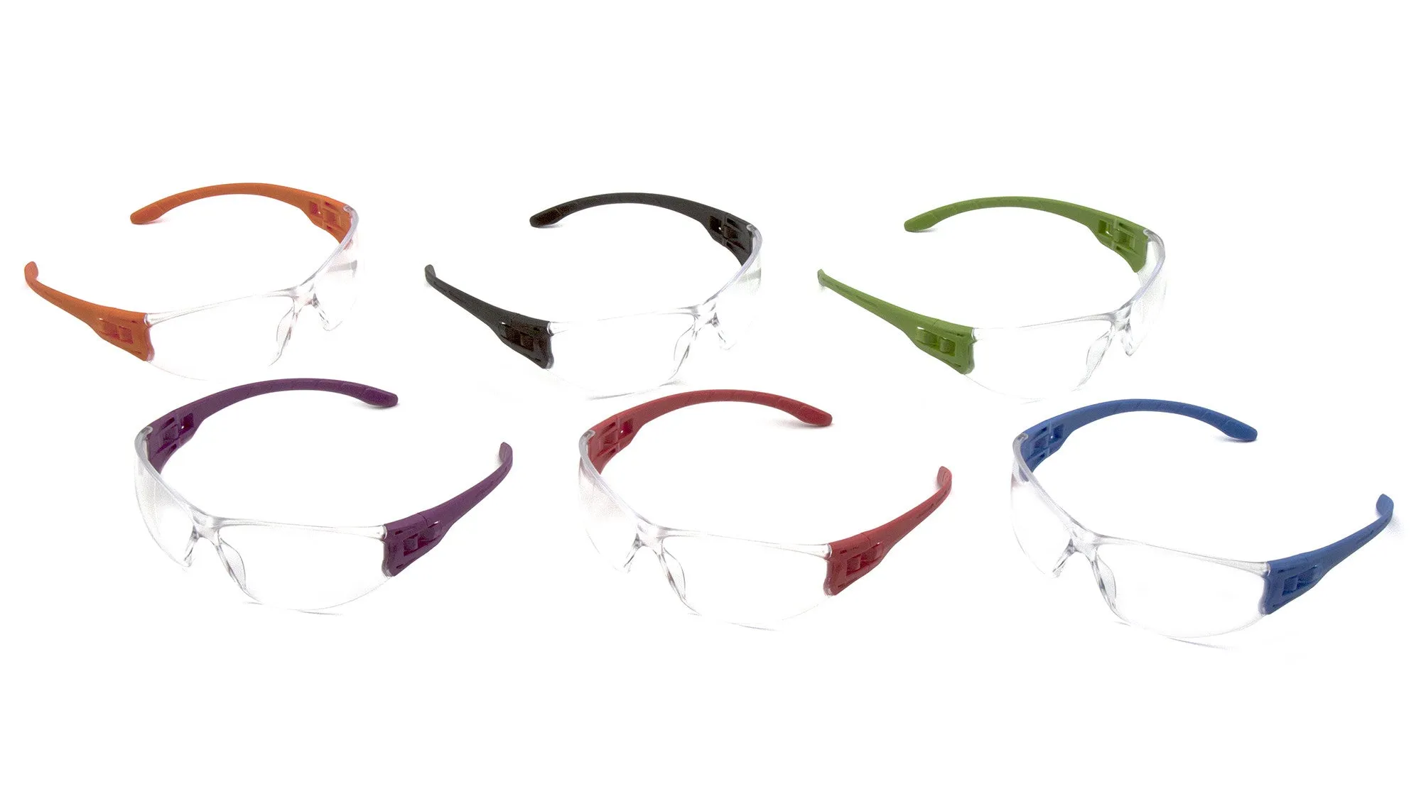 Pyramex S9510SMP Trulock™ Assorted Safety Glasses W/ Clear Lens (12 each)