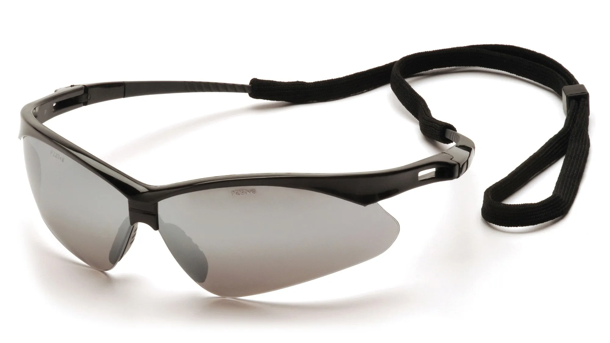 Pyramex SB6370SP PMXTREME Black Safety Glasses W/ Silver Mirror with Cord Lens (12 each)