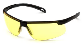 Pyramex SB8630D Ever-Lite Black Safety Glasses W/ Amber Lens (12 each)