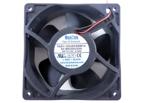 Qualtek 12VDC 0.35A 120X120x38.5mm DC Brushless Axial Fan FAD1-12038CBMW12