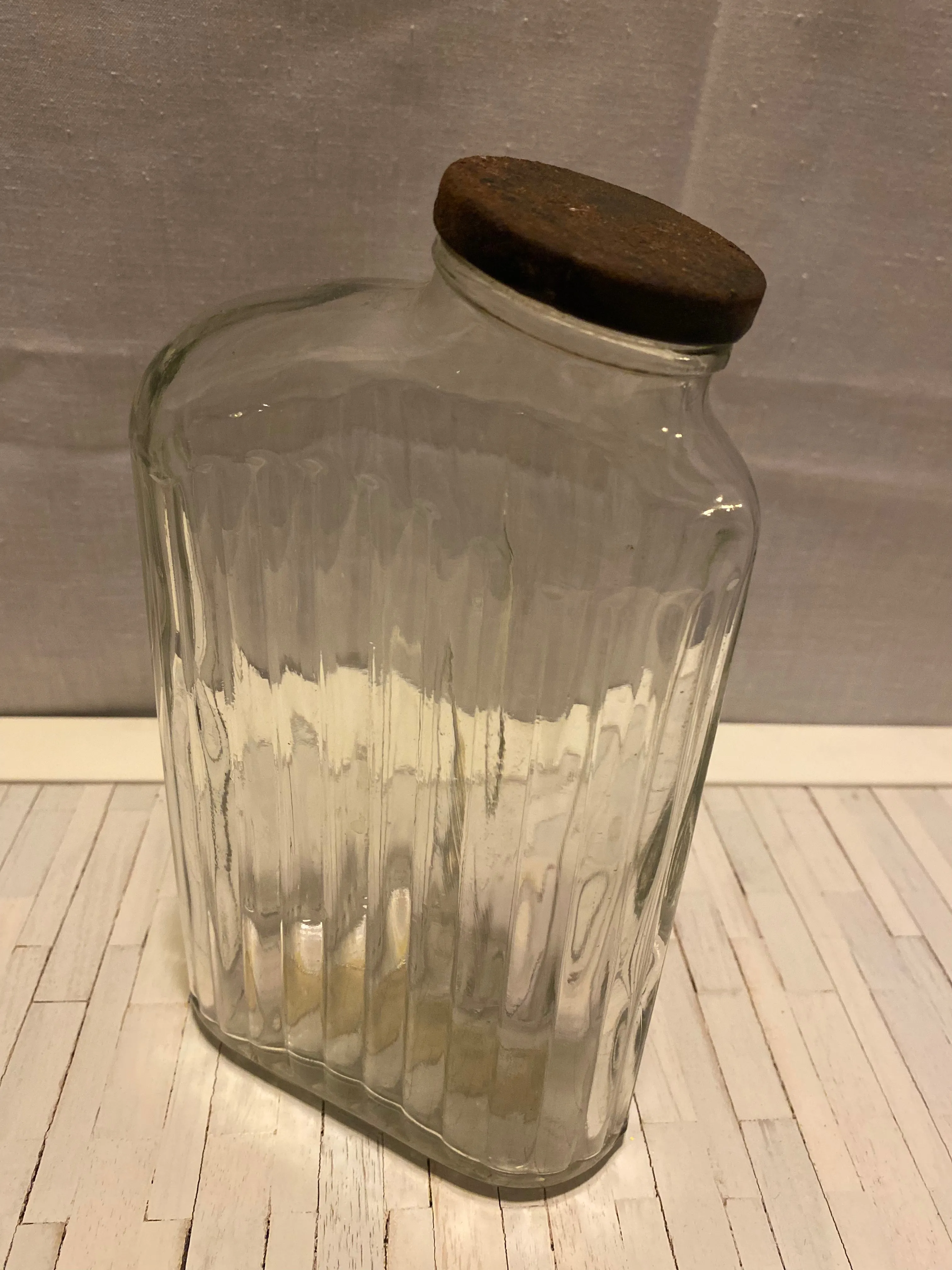 Refrigerator Glass Juice Jar Bottle with lid