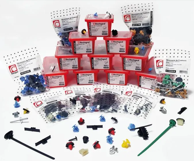 Restagraf Front Wing Fixings & Fasteners- Fitting Kit, 500 (07.2007 → ) , Fiat