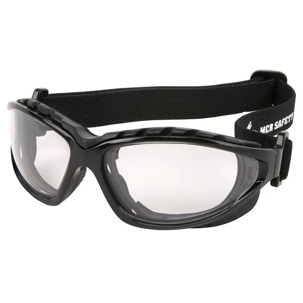 RP310PF MCR Safety RP3 Series Safety Glasses, Clear Lens, Black Frame