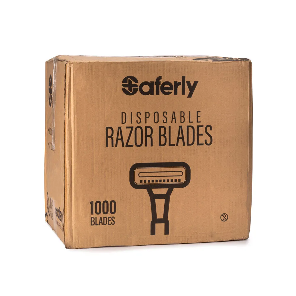 Saferly Double Blade Disposable Razor — Single or Box of 100