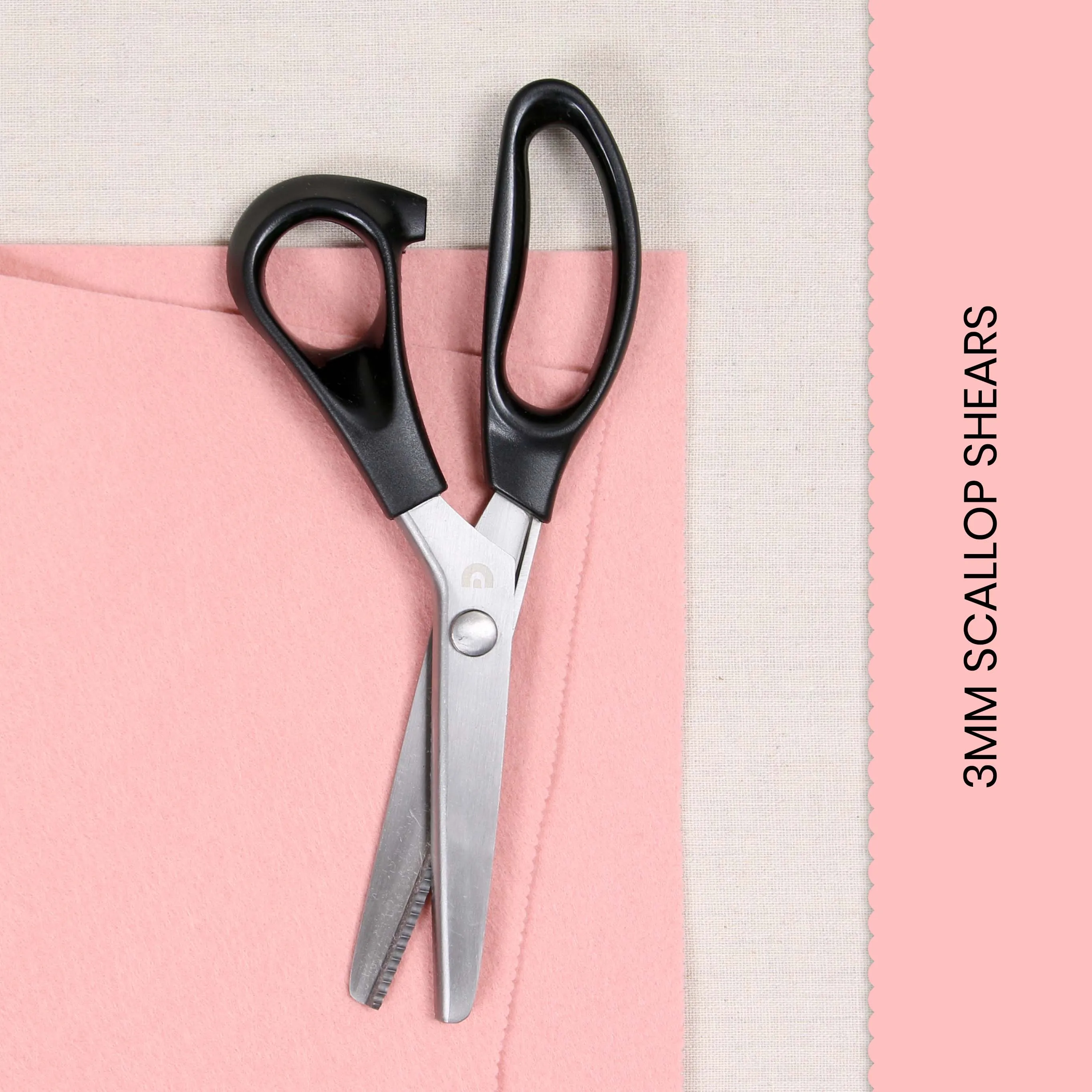 Scallop Shears, 3mm