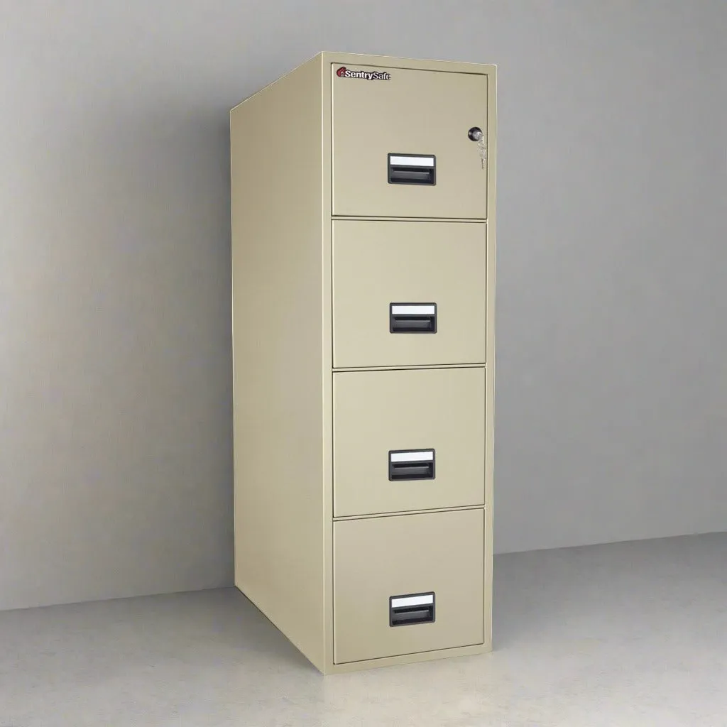 Sentry 4G3120 Four Drawer 2 Hour Fireproof File Cabinet  -  Used