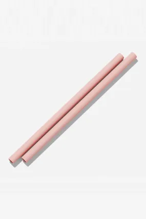 Silicone Straws 2 Pack (Rose)