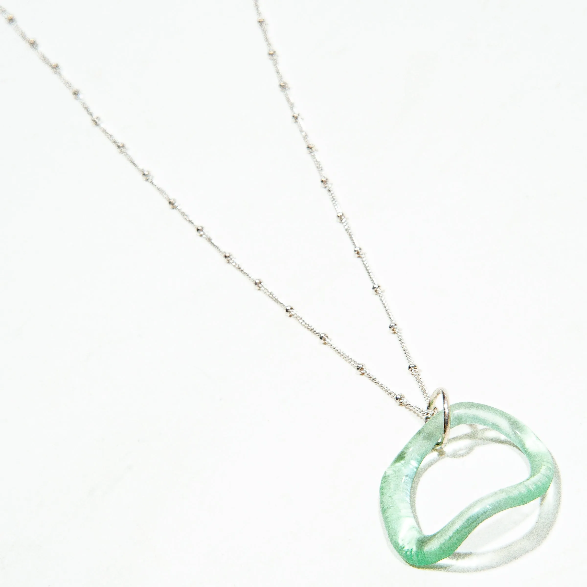 Simple Satellite Necklace Ocean Colors