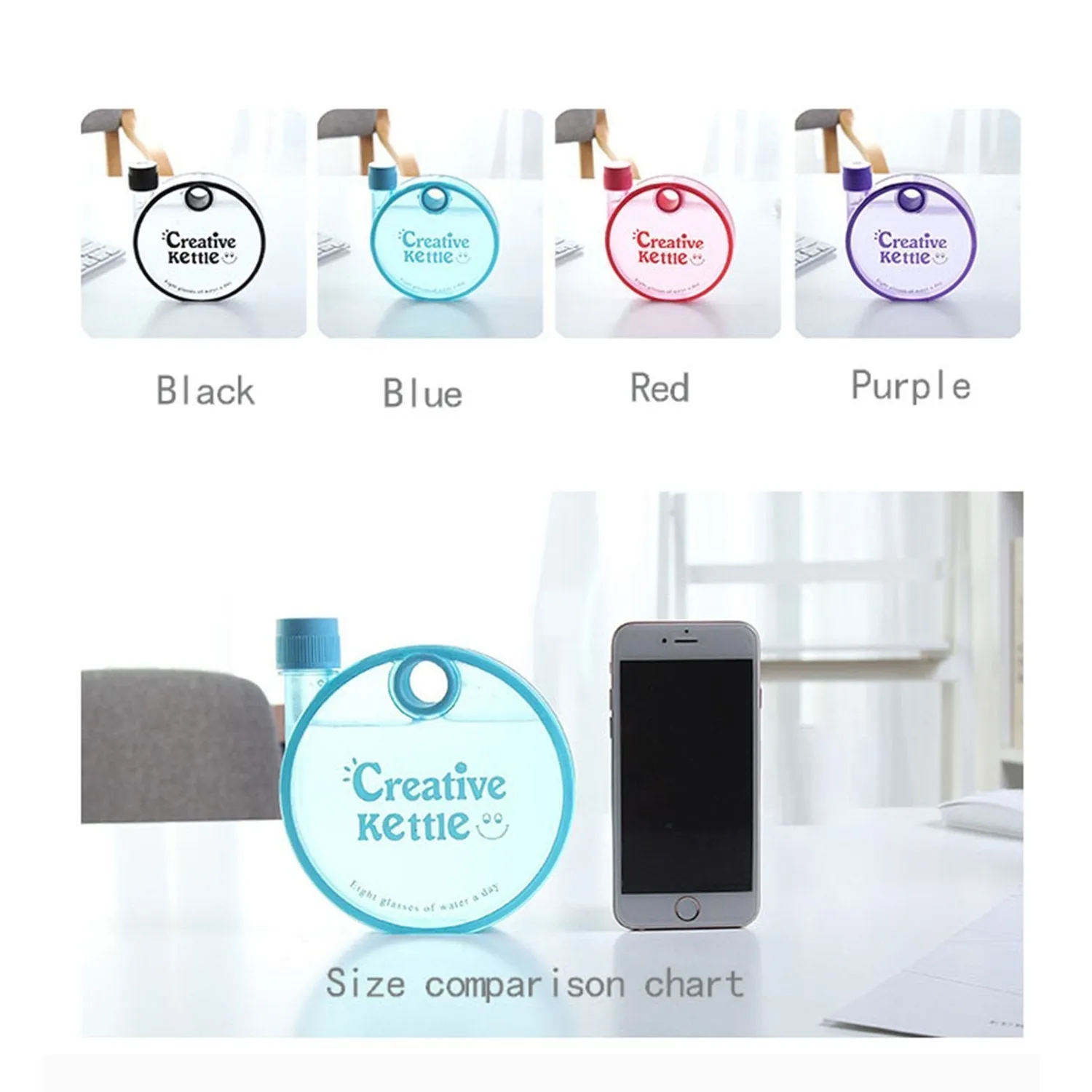 Snail Plastic Notebook Water Bottle