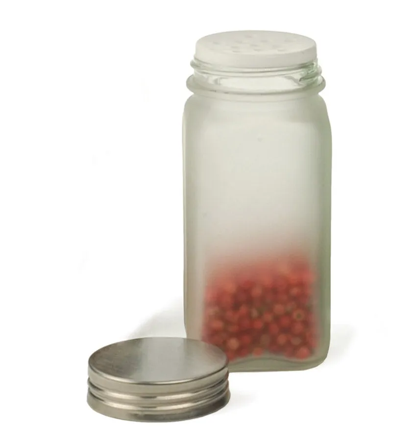 Square Spice Bottle - Glass