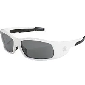 SR122AF MCR Safety Swagger SR1 Series Safety Glasses, Gray Lens, White Frame