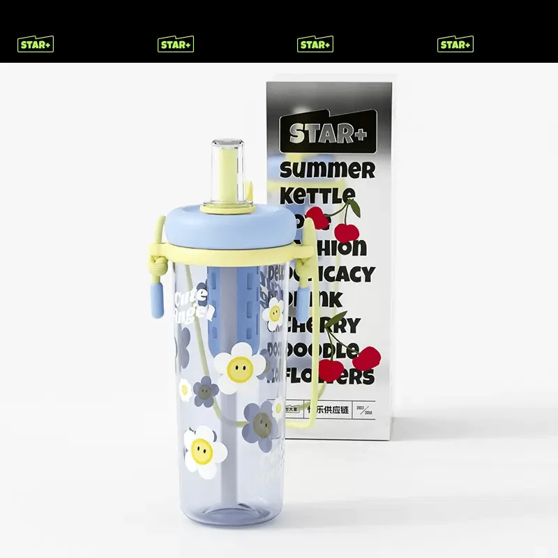 STAR  Summer Water Straw Cup 800ml