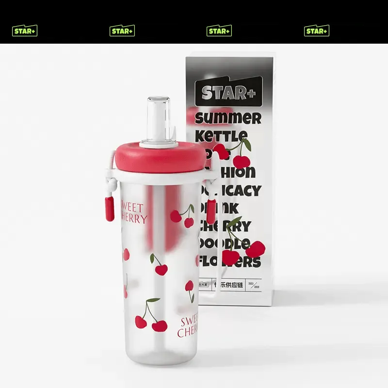 STAR  Summer Water Straw Cup 800ml