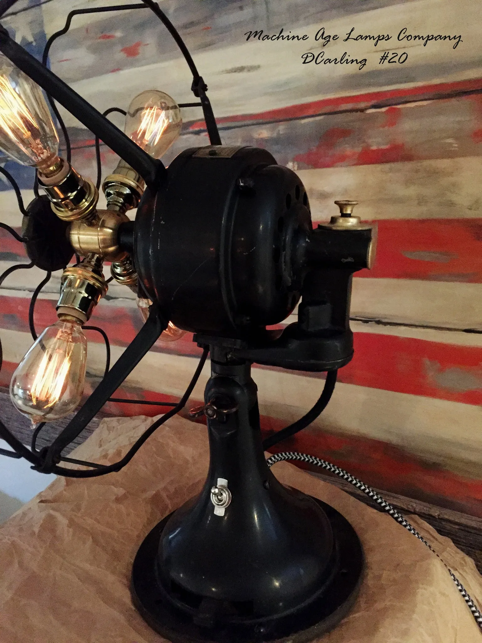 Steampunk Vintage Early 1900’s Westinghouse Fan Lamp , # DC20 sold